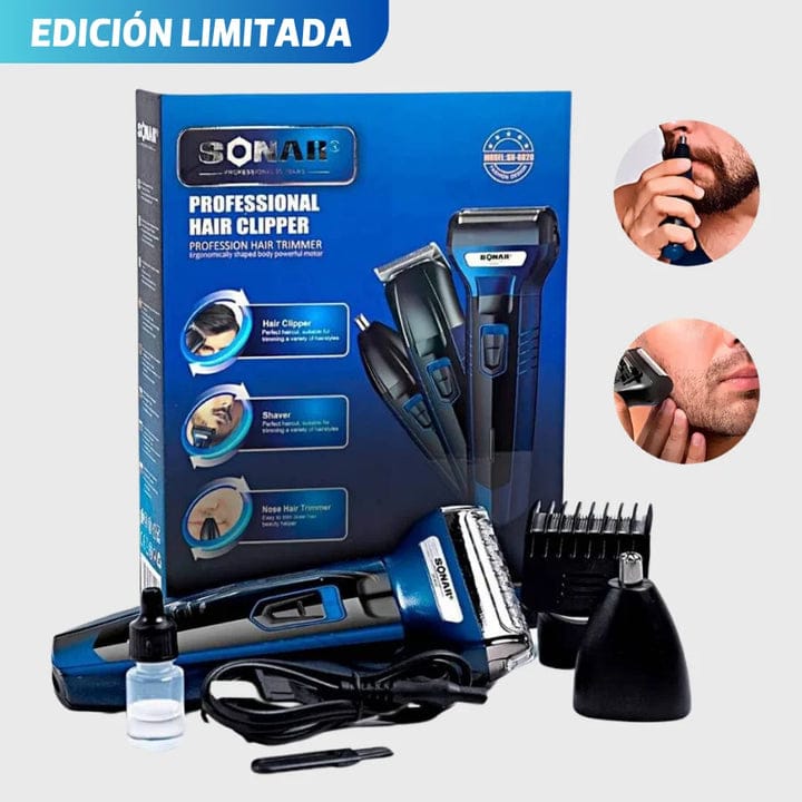 SONAR™ 3 en 1 - Afeitadora Profesional PREMIUM®